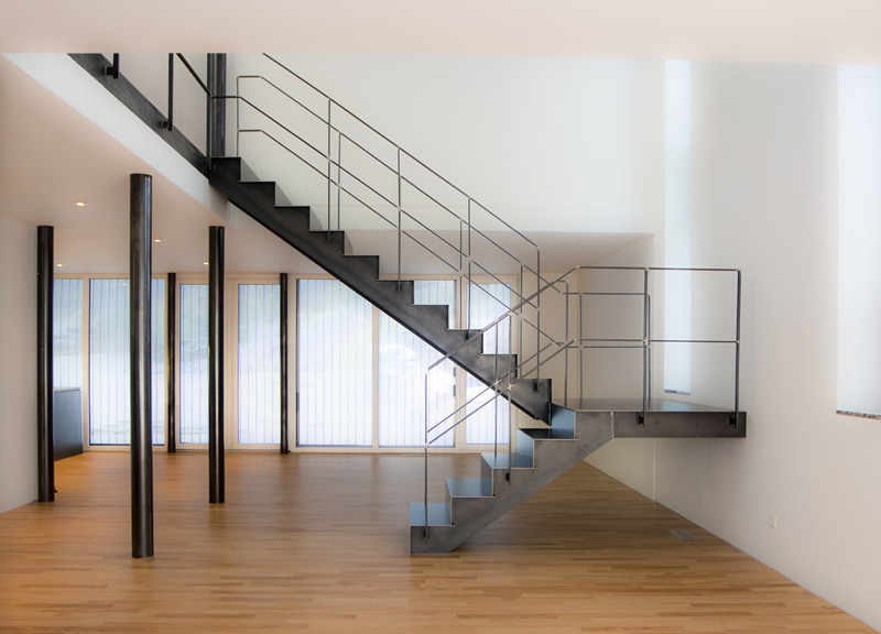 Die moderne stahltreppe für innen und auÃen in überwältigendem ...